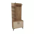 Hallmöbel Hanah Home Julendor Furu Beige Spånskiva 74,4x182,8x33 cm - Hallskåp - 8684283433780 - 1