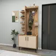 Hallmöbel Hanah Home Julendor Furu Beige Spånskiva 74,4x182,8x33 cm - Hallskåp - 8684283433780 - 3