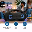 Bluetooth® Party Boombox | 420 min | 2.0 | 24 W | Uppspelning av media: AUX / Micro SD / USB | Synkroniseringsbar | Handtag | Festljus | Svart - Bluetooth-högtalare - 5412810472420 - 52