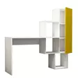 Skrivbord Hanah Home Açelya Vit Gul Spånskiva 145x74,8x45 cm - Skrivbord - 8681875184150 - 1