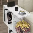Soffbord Hanah Home Homemania Carrara Marmormönster Spånskiva 60x60x20 cm - Soffbord - 8684283438860 - 4