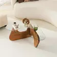 Soffbord Hanah Home Freya Chesnut Härdat Glas Massiv Furu 86x36x66 cm - Soffbord - 8684283311040 - 7