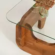 Soffbord Hanah Home Freya Chesnut Härdat Glas Massiv Furu 86x36x66 cm - Soffbord - 8684283311040 - 5