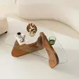 Soffbord Hanah Home Freya Chesnut Härdat Glas Massiv Furu 86x36x66 cm - Soffbord - 8684283311040 - 6