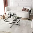 Soffbord Hanah Home Sun S409 Svart Härdat Glas 85x35x85 cm - Soffbord - 8683342949590 - 3