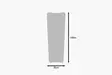 Spegel Hanah Home Vitros Sand Mdf 55x150x2,2 cm - Speglar - 8684282640110 - 5