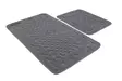 Badrumsmatta Set Mijölnir Grå 100% Bomull Antibakteriell Halkfri 50x60 cm & 60x100 cm - Badrumsmattor och våtrumsmattor - 8682870507500 - 1