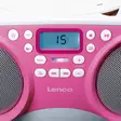 Bärbar FM-radio/CD/MP3- och USB-spelare Rosa - Radioapparater - 8711902040590 - 45