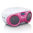 Bärbar FM-radio/CD/MP3- och USB-spelare Rosa - Radioapparater - 8711902040590 - 40