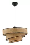 Taklampa Opviq Couper Hazeran Beige Svart Metall Bomull 40 x 40 cm - Tak- och vägglampor - 8684283466290 - 3