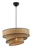 Taklampa Opviq Couper Hazeran Beige Svart Metall Bomull 40 x 40 cm - Tak- och vägglampor - 8684283466290 - 4