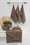 Kökshandduk Set Hermia Lola Brun Bomull Polyester 10 Delar - Kökstextilier - 8684283877140 - 1