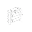 Skoskåp Hanah Home Sargel Antracit Spånskiva 72x75,6x31,4 cm - Skoskåp - 8683743974610 - 5
