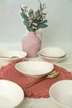 Skål Set Hermia Cream Keramik 6 Delar - Serveringsfat - 8684282674610 - 3