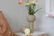 Vas Aberto Design CY0218 Cream Keramik 13x27x13 cm - Hängande blomkrukor och vaser - 8684282980070 - 1