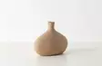 Vas Aberto Design CY0200 Ljusbrun Keramik 24x12x19 cm - Hängande blomkrukor och vaser - 8684282979890 - 2