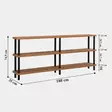 Bokhylla Hanah Home Zen Svart Spånskiva 180x74,9x35 cm - Bokhyllor - 8683342857420 - 1