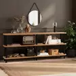 Bokhylla Hanah Home Zen Svart Spånskiva 180x74,9x35 cm - Bokhyllor - 8683342857420 - 2