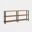 Bokhylla Hanah Home Zen Svart Spånskiva 180x74,9x35 cm - Bokhyllor - 8683342857420 - 4