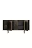 Konsolbord Hanah Home Luxe Valnöt Svart Spånskiva 160x35x80 cm - Byråer och skåp - 8684282178170 - 10