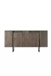 Konsolbord Hanah Home Luxe Valnöt Svart Spånskiva 160x35x80 cm - Byråer och skåp - 8684282178170 - 9