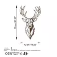 Väggdekor Metall Wallity Rusty Deer Antiquation Metall 70x42 cm - Dekorationer, prydnadsföremål - 8684282644880 - 7