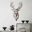 Väggdekor Metall Wallity Rusty Deer Antiquation Metall 70x42 cm - Dekorationer, prydnadsföremål - 8684282644880 - 2