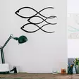 Väggdekor Metall Wallity Fisk Svart Metall 50x30 cm - Dekorationer, prydnadsföremål - 8682870853270 - 3
