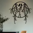 Väggdekor Metall Wallxpert Sirayet Svart Metall 45x44 cm - Dekorationer, prydnadsföremål - 8683342111980 - 2