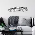 Väggdekor Metall Wallxpert McLaren 720S Silhouette Svart Metall 70x17 cm - Dekorationer, prydnadsföremål - 8683743841820 - 2