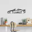 Väggdekor Metall Wallxpert McLaren 720S Silhouette Svart Metall 70x17 cm - Dekorationer, prydnadsföremål - 8683743841820 - 3