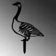 Metalldekoration Aberto Design Goose 03 Svart Metall 60x37 cm - Trädgårdsdekorationer - 8684282825180 - 5