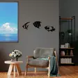Väggdekor Metall Wallity Fishes Svart Metall 21x26 cm 24x26 cm 20x31 cm 3 Delar - Dekorationer, prydnadsföremål - 8683342941150 - 3