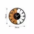 Väggklocka Wallity Valnöt/Svart Trä 56x56 cm - Väggklockor - 8683743263660 - 8