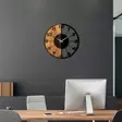 Väggklocka Wallity Valnöt/Svart Trä 56x56 cm - Väggklockor - 8683743263660 - 5