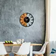 Väggklocka Wallity Valnöt/Svart Trä 56x56 cm - Väggklockor - 8683743263660 - 4