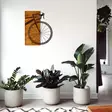 Väggdekor Trä Wallity Bisiklet Valnöt/Svart Trä/Metall 45x58 cm - Dekorationer, prydnadsföremål - 8681875585360 - 4