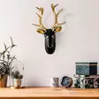 Väggdekor Wallity Bust of Deer Guld Svart Polyester 26x38x17 cm 5 Delar - Dekorationer, prydnadsföremål - 8683743851980 - 3