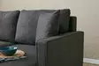 Hörnsoffa Atelier del Sofa Eva Antracit Polyester 210x195x82 cm - Soffor - 8683743274390 - 5