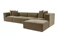 Hörnsoffa Atelier del Sofa Sora Brun Linne 350x190x65 cm - Soffor - 8684282438380 - 5