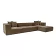 Hörnsoffa Atelier del Sofa Sora Brun Linne 350x190x65 cm - Soffor - 8684282438380 - 1
