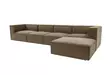 Hörnsoffa Atelier del Sofa Sora Brun Linne 350x190x65 cm - Soffor - 8684282438380 - 8