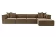 Hörnsoffa Atelier del Sofa Sora Brun Linne 350x190x65 cm - Soffor - 8684282438380 - 4