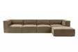 Hörnsoffa Atelier del Sofa Sora Brun Linne 350x190x65 cm - Soffor - 8684282438380 - 6