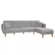 Hörnbäddsoffa Atelier del Sofa Aria Grå Linne 277x175x86 cm - Soffor - 8681875597530 - 5