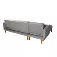Hörnbäddsoffa Atelier del Sofa Aria Grå Linne 277x175x86 cm - Soffor - 8681875597530 - 9