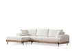 Hörnsoffa Atelier del Sofa Eti Oak Vit Polyester 170x280x78 cm - Soffor - 8684282394020 - 8