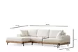 Hörnsoffa Atelier del Sofa Eti Oak Vit Polyester 170x280x78 cm - Soffor - 8684282394020 - 10