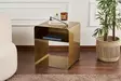 Sidobord Hanah Home Shb012A Guld Metall 45x50x56 cm - Sidobord och extrabord - 8684283715060 - 2