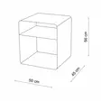 Sidobord Hanah Home Shb012A Guld Metall 45x50x56 cm - Sidobord och extrabord - 8684283715060 - 4